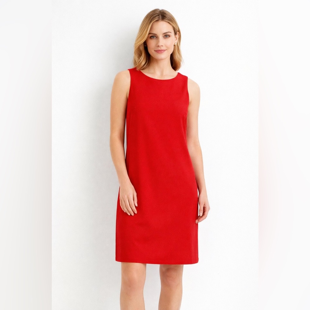 One Clothing LA Red Shift Mini Dress Sleeveless Size Large Lightweight